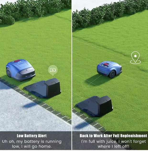 Robot Lawn Mower- Series 2100  1/4 Acre Coverage, 2.5-3h Work Time, Programmable Routes,